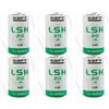 Saft 6x SAFT LSH20 ER-D Z Tab Batterie 3,6V 13000mAh Litio Tionilcloruro