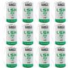 Saft 12x SAFT LSH20 D Batterie 3,6V Li-SOCl2 13Ah Con Terminali Di Saldatura