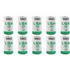 Saft 10x SAFT LSH20 ER-D Batterie Al Litio 3,6V 13000mAh U Tabs BULK