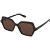 Alexander McQueen AM0537S 002 | Occhiali da Sole Graduati o Non Graduati | Plastica | Esagonale | Marrone, Havana | Adrialenti