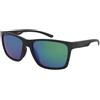 Under Armour UA BURSTUP 3OL/Z9 | Occhiali da Sole Graduati o Non Graduati | Unisex | Plastica | Rettangolari | Nero, Verde | Adrialenti