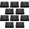 cyclingcolors 10x Cappuccio innesto supporti in plastica per doghe doppia 74x14mm Letto boccola doga Rete balancella nero