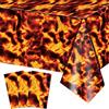 Irenare Confezione da 3 tovaglie laviche decorative a forma di vulcano, in plastica, per Halloween, feste in lava, vulcano, ignifughi, impermeabili, resistenti all'olio, per casa, feste, picnic all'aperto