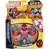 Heroes of Goo Jit Zu Bandai Heroes di Goo JIT Zu Action Figure Spider-Man con Infinity Armour, giocattolo elastico e schiacciabile di Marvel per bambini, motivo: struzzo e allungamento, multicolore, CO42996
