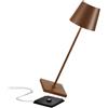 Poldina corten Lampada Tavolo Led Portatile Ricaricabile- AI LATI LD0340R3 - AI LATI LD1340R3