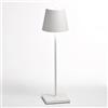 Poldina Bianco Lampada Tavolo Led Portatile Ricaricabile - AI LATI LD1340B3