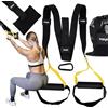 Fizyo TRX Cinghie di Allenamento - Allenamento in Sospensione per Tutto il Corpo per Donna e Uomo - Con Ancoraggio per Porta - Ideali per Casa e Viaggio - Cinghie di Sospensione Fitness
