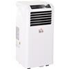 HOMCOM Climatizzatore Portatile con Telecomando, Ventilatore Copertura max. 28 m², 35.4x33.8x69.8 cm, Bianco | Aosom Italy