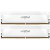 Crucial Pro (2 x 32GB, 6000 MHz, RAM DDR5, U-DIMM), Memoria RAM, Bianco