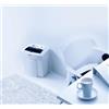 HSM Distruggidocumenti a frammenti P-4 Securio HSM bianco - 6 fogli (manuale) - 20 lt - 2,2 m/min