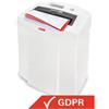 HSM Distruggidocumenti a strisce P-2 Securio HSM bianco - 12 fogli (manuale) - 20 lt - 2,6 m/min