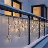 EMOS Connect System PREMIUM - Pioggia di ghiaccio, 3 m, 50 LED, elemento C | Catena luminosa con design a cascata, estensione C (senza cavo di collegamento e alimentatore), per interni ed esterni