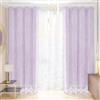 PETTI Artigiani Italiani Tende in Velluto con Pizzo Rebrodè, Coppia di 2 Pannelli 140x280 cm con Anelli per Soggiorno e Camera da Letto, Lilla, Made in Italy
