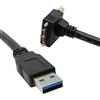 SYSTEM-S Cavo USB 3.0 5 m da spina tipo A a spina micro B 3.0 Vite ad angolo