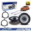 Alpine S2-S65 Casse Altoparlanti Post Coassiali 165mm 240W per RENAULT CLIO V