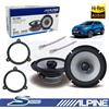 Alpine S2-S65 Casse Altoparlanti Post Coassiali 165mm 240W per RENAULT KADJAR