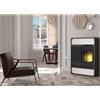 EDILKAMIN - Stufa Pellet Canalizzabile WiFi Kw.9,1 BILD AIR TIGHT C UP Ceramica Bianco Opaco