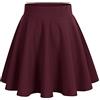Bridesmay Donna Gonna Vita Alta Casual Solida Colore Mini Gonna