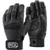 Petzl - Guanti per l'assicurazione e la discesa in corda doppia - Cordex Plus Noir in Nylon - Taglia S - Nero