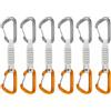 Mammut - Set da 6 rinvii ultra leggeri - Sender Wire 12 cm 6 Pack Light Grey/Gold - Bianco