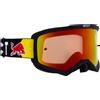 Red Bull Spect Eyewear - Maschera da MTB - Evan Matt Black/Amber With Red Mirror - Nero