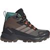 Adidas - Scarpe escursionismo leggere e calde in GORE-TEX e Primaloft® - Skychaser AX5 Mid GTX Climawarm+ W Earth Strata/Trace Brown/Pure Teal per Donne - Taglia 4 UK - Marrone