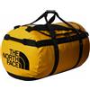 The North Face - Duffle resistente 132L - Base Camp Duffel XL Summit Gold TNF Black in Nylon - Giallo