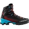 La Sportiva - Scarpe da alpinismo in GORE-TEX® - Aequilibrium ST GTX W Black/Hibiscus per Donne in Pelle - Taglia 37,5 - Nero