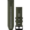 Garmin - Bracelet de rechange - Bracelet QuickFit 26mm Silicone Vert Moss / Graphite in Silicone - Grigio,Verde