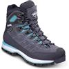 Meindl - Scarpe da trekking - Air Revolution 4.4 Lady Antracite/ Turchese per Donne - Taglia 37 1/3 - Grigio