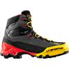 La Sportiva - Scarpe da alpinismo in GORE-TEX® - Aequilibrium LT GTX Black/Yellow per Uomo in Pelle - Taglia 42 - Nero