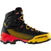 La Sportiva - Scarpe da alpinismo in GORE-TEX® - Aequilibrium ST GTX Black/Yellow per Uomo in Pelle - Taglia 41 - Nero