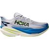 Hoka - Scarpe da running - Mach X 3 M Cosmic Grey/Virtual Blue - Taglia 41 1/3