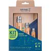 Opinel - Set di articoli da cucina essenziali per il picnic - Kit Cuisine Nomade in Legno - Beige