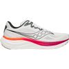 Saucony - Scarpe da running - Ride 19 White/Crimson - Taglia 46 - Bianco