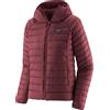 Patagonia - Piumino in piuma naturale - W's Down Sweater Hoody Dark Ruby in Nylon - Taglia XS - Bordeaux