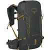 Osprey - Zaino da trekking - Talon Velocity 20 Dark Charcoal/Tumbleweed Yellow - Taglia S/M - Nero