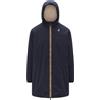 K-Way - Giacca lunga isolata e impermeabile - Le Vrai 4.0 Eiffel East Orsetto Blue Depth in Nylon - Taglia S - Blu navy
