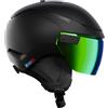 Atomic - Casque de ski - Revent GT Amid Visor HD Black in Lana Vergine - Taglia 55-59 cm - Nero