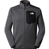 The North Face - Pile tecnico con cerniera - M Crest Full Zip Jacket Anthracite Grey TNF Black - Taglia S - Grigio