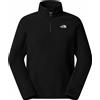 The North Face - Pile mezza zip - M Glacier Fleece 1/4 Zip Jacket TNF Black - Taglia S - Nero