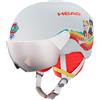 Head - Casco da sci - Yuki Visor Paw Sky - Taglia Bambino XS/S - Bianco