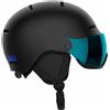Salomon - Casco da sci/snowboard - Orka Visor Black - Taglia Bambino 49-53 cm - Nero