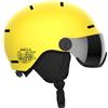 Salomon - Casco da sci/snowboard - Orka Visor Vibrant Yellow - Taglia Bambino 49-53 cm - Giallo