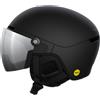 POC - Casco da sci/snowboard - Obex Visor Uranium Black Matt/Clarity Universal/Partly Sunny/Silver - Taglia 51-54 cm - Nero