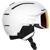 Salomon - Casco con visiera fotocromatica - Driver Prime Sigma Photo Mips White - Taglia S - Bianco