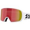Bliz - Maschera da sci - G002S Matte White Brown w/ Red Multi - Bianco