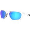 Oakley - Occhiali da sole - Lateralis Matte Clear Prizm Sapphire - Bianco