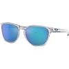 Oakley - Occhiali da sole - Manorburn Polished Clear Prizm Sapphire - Bianco