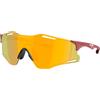 Oakley - Occhiali da sole - Cybr Zero Matte Iron Red Prizm 24K - rosso